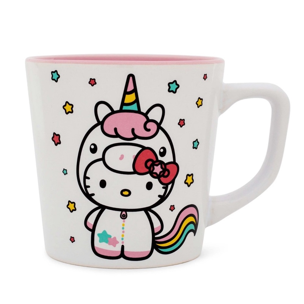 Sanrio Hello Kitty Unicorn Mug - Pink and White 17 Oz